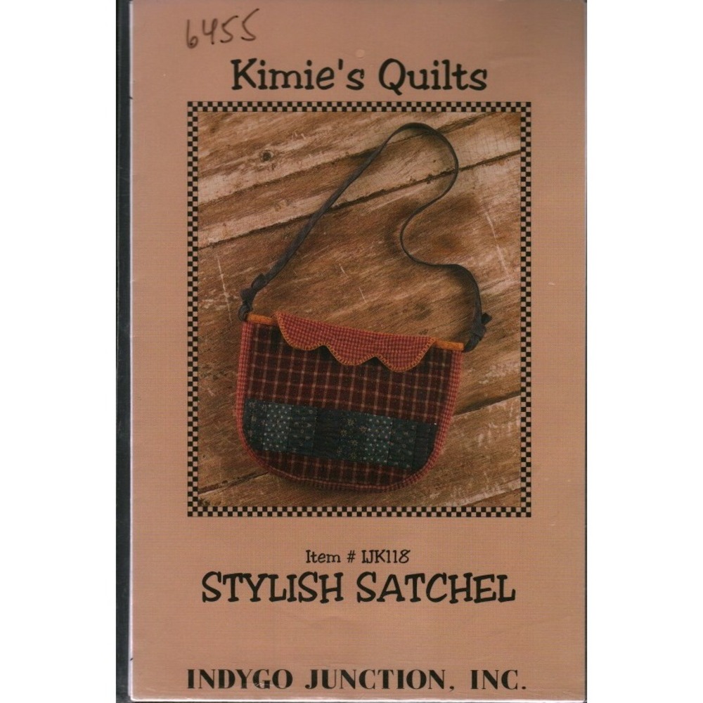 Indygo Junction Kimies Quilts Stylish Satchel Sewing Pattern IJK118 Vintage 2001